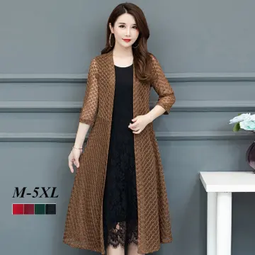Middle Age Long Knit Cardigan - Best Price in Singapore - Jan 2024