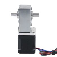 42mm Stepper Motor Extruder Gear Nema17 Stepper Motor Ratio 505,670,Dual Shaft Worm Gearbox for CNC milling machine