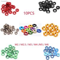 ㍿◎ 10pcs Aluminum Alloy M2 / M2.5 / M3 / M4 / M5 / M6 Colourful Anodized Countersunk Head Bolt Washers Gasket