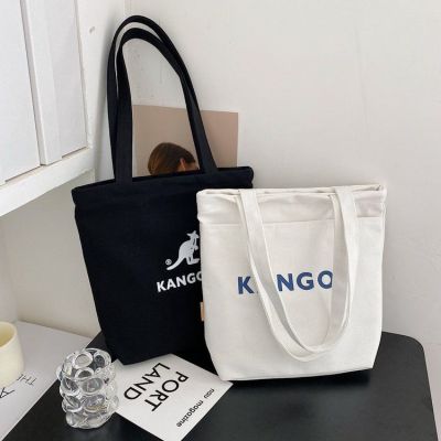 KANGOL Women Canvas Tote Bag Designer Ladies Casual Handbag Shoulder Bag Large Capacity Shopping Beach Bag Tote Bags