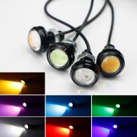 2 ชิ้น 23mm 10W LED Eagle Eye รถอัตโนมัติ DRL ไฟท้ายไฟสำรองทำงานกลางวัน