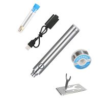 USB 5V Wireless Charging Iron Rechargeable Soldering Iron with Solder Wire 510 Interface Welding Repair Tools