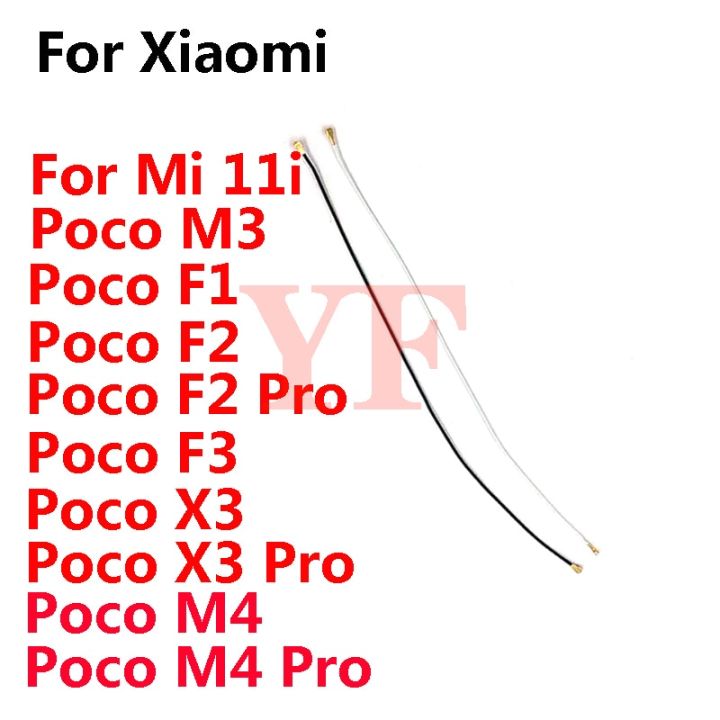 ‘；【。- For  Mi 11 Lite 11 Pro 11 Ultra 11I Poco X3 NFC X4 Pro Antenna Signal Wifi Coaxial Connector Aerial Flex Cable