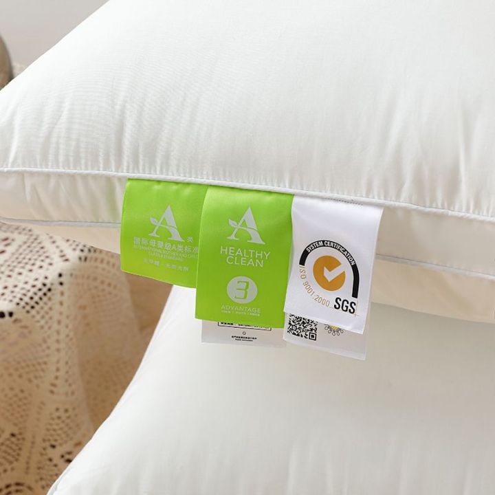a-หมอนรองคอสำหรับโรงแรมระดับห้าดาวที่มีผ้าฝ้ายแท้หมอนรองคอสำหรับนอนหลับ