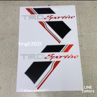 สติ๊กเกอร์* TRD sportivo ติดข้างท้ายกระบะ TOYOTA VIGO CHAMP ขนาด* 37 x 50 cm ราคาต่อชุดมี 2 ชิ้น