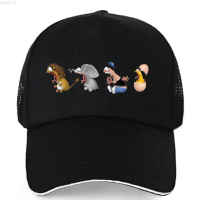 2023 New Fashion Cartoon Pattern Baseball Cap Women Men Breathable Hip Hop Hats Summer Casual Black Mesh Cap Unisex Cotton Snapback Caps Versatile hat