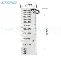 [QQL Hardware Tools]1ชิ้นมินิสแตนเลสเชื่อมตรวจสอบไม้บรรทัดวัดความหนาเชื่อมตรวจสอบวัดเครื่องมือวัด