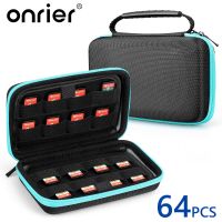 Onrier 64 in 1 Game Cards Case Carry Bag for Nintendo Switch OLED Storage Box Protective Cover Hard Shell for Switch Accessories Cases Covers