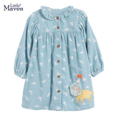 〖jeansame dress〗 Little Maven 2022 CasualCotton Soft AndBabySpring AndClothes New Frocks For2-7 Year