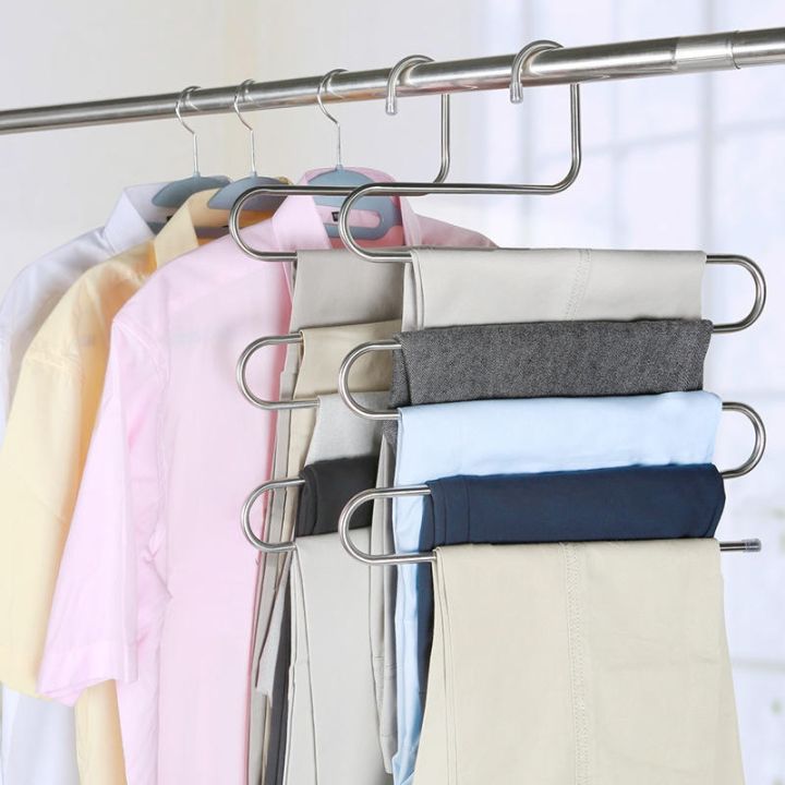 pants-multi-layer-thickened-storage-indoor-multi-functional-clip-wardrobe-s-type-non-slip-hanger-scarf