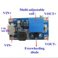 10 Pcs Dc-dc Adjustable Boost Module 2a Boost Plate 2a Step Up Module With Micro Usb 2v - 24v To 5v 9v 12v 28v Mt3608 Lm2577