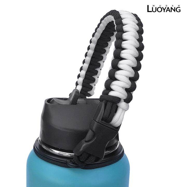1pcs Paracord Strap Water Bottle Handle for Outdoor Hiking Travel Fits