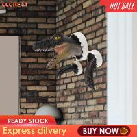 ติดผนังไดโนเสาร์ CCGREAT มีกรงเล็บตกแต่งด้วย3D รูปปั้น Velociraptor