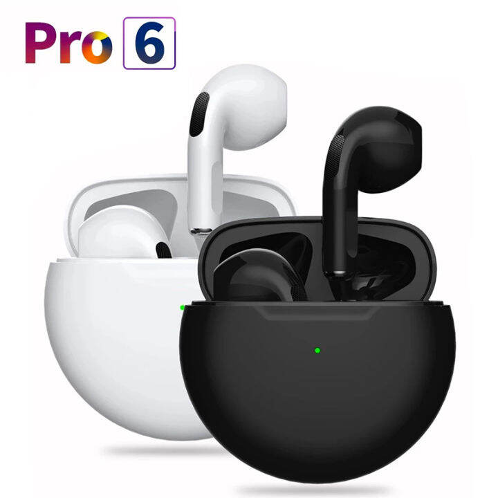 mini-pro-6-bluetooth-earphone-tws-wireless-headphones-hifi-music-mic-earbuds-sport-gaming-handsfree-headset-for-smart-phones