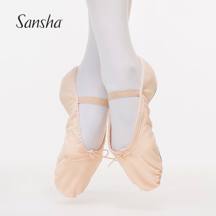 sansha-รองเท้าผ้าแคนวาสสำหรับเด็ก-รองเท้านิ่มแบบแยกพื้นเด็กเด็กผู้หญิงเด็กผู้ชายรองเท้าบัลเล่ต์-sandal-empuk-เต้นน้ำหนักเบา-no-55c-เด็กนักเรียน