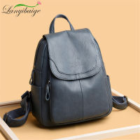 Women Large Capacity Backpack Purses High Quality Leather Female Vintage Bag School Bags Travel Bagpack Ladies Bookbag Rucksack