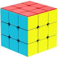 Speed Cube 3x3- Stickerless Magic Cube 3X3X3 Puzzles Toys ของเล่นเพื่อการศึกษาที่ดีที่สุดเพื่อปรับปรุงความเข้มข้นของบุตรหลานของคุณอย่างมีประสิทธิภาพ