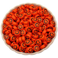 100 Pcs Cute Candy Color Acrylic Round Smiling Face Beads DIY Findings Jewelry Accessories