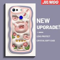 JIUMOO เคส V20เคสสำหรับ Honor โปร V30การ์ตูน3D ดอกไม้หมูดีไซน์ใหม่กันกระแทกแบบใสคอลลอนนิ่มเคสมือถือโปร่งใสลายกล้องถ่ายรูปสร้างสรรค์เคสซิลิกาเจลฝาครอบป้องกัน