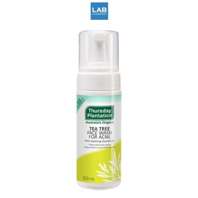 Thursday Plantation Tea Tree Daily Face Wash 150 ml. - วิปโฟมล้างหน้า สำหรับผู้มีปัญหาสิว ผิวแพ้ง่าย