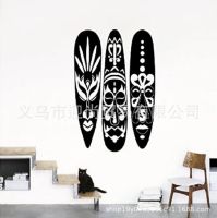 [COD] Factory direct selling creative skateboard wall stickers home decoration bedroom living room pvc removable