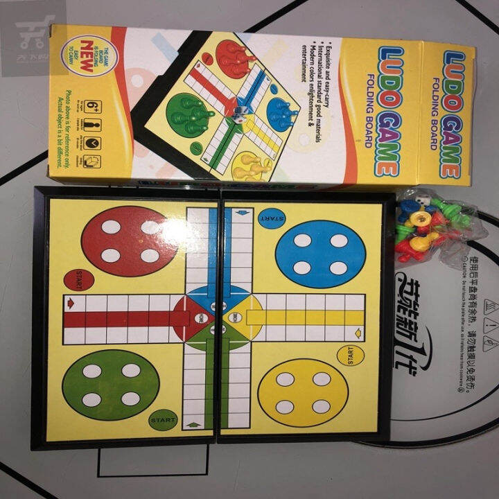 Ludo Family Play Folding Mini Flight Chess Kids Toys Board Game. Lazada PH