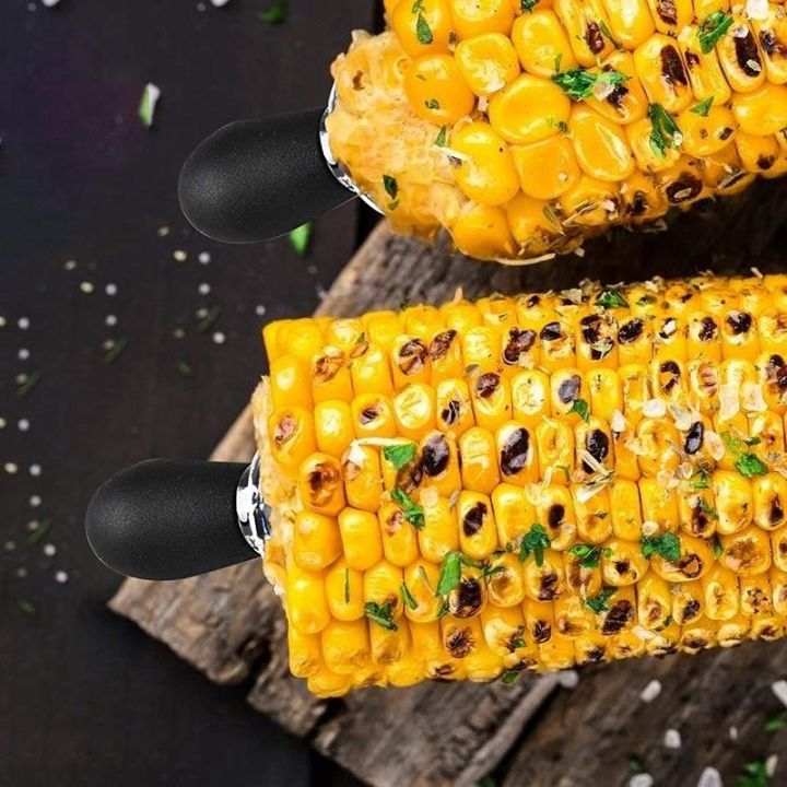 8-pcs-stainless-steel-corn-fork-corn-rack-corn-cob-kitchen-utensils-creative-small-round-head-barbecue-corn-fork-black