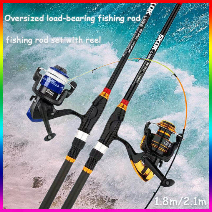 Telescopic Fishing Rod Fishing Rod Fishing Rod and Reel Set 1.8m/2.1m
