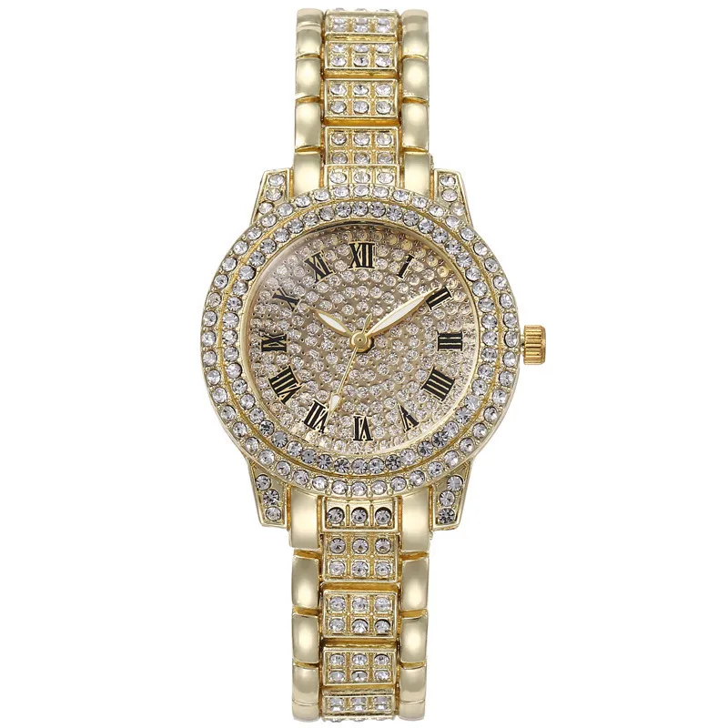 Gold and diamond store watches for ladies