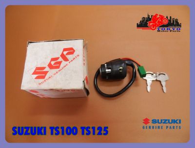 SUZUKI TS100 TS125 ENGINE START SWITCH with KEY SET "GENUINE PARTS" // สวิทซ์กุญแจ ของแท้ ซูซุกิแท้ รับประกันคุณภาพ