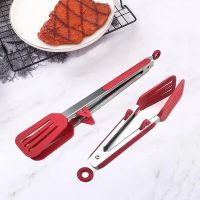 9 Inche Red with Bracket Silicone Food Clip In Kitchen High Temperature Resistant Anti Scalding Barbecue Clip Cooking Utensils