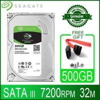 ZZOOISeagate 500GB Hard Drive Disk Desktop Internal HD HDD 500 GB Harddisk 7200 RPM 32M 3.5" 6Gb/s Cache SATA III for PC Computer