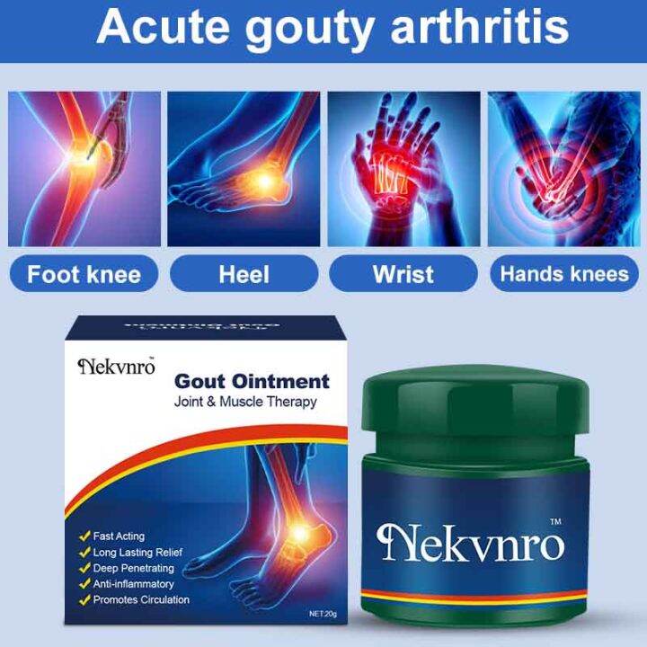 NO.1 ORIGINAL Gout Ointment Chinese Traditional Gout Uric Acid Medicine Natural Herbal Gout Pain