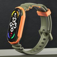 【LZ】 For Mi Band 7 6 5 Strap For Xiaomi Mi Band 7 Wrist Strap Correa Watch Replacement Soft TPU Silicone Miband 7 6 5Bracelet