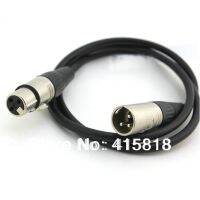 ♨ 5PCS/lot 1.5Meter 3 Pin Silver XLR male to female Microphone Mic DMX stereo Cables cords Extension Cable