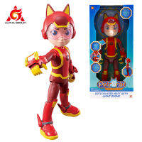 RONIX DEFENDERS 14นิ้วขนาดใหญ่ Lights &amp; Sounds Matt 9 Points Of Articulation Action Figure Easy To Pose ของเล่นเด็กของขวัญ