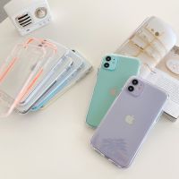 [Phone case]สีชายแดนซิลิโคนเหลวนุ่มล้างกรณีโทรศัพท์สำหรับ iPhone 14พลัส13 12 11 Pro Max XR X XS กันกระแทกฝาครอบป้องกัน