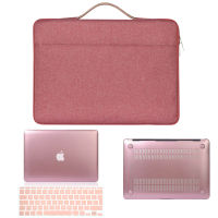 Laptop Case for Apple Air 1311 Pro 1315 Rose Gold Hard Shell Protective Sleeve + Laptop Bag + Keyboard Cover