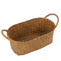 Storage Basket for Kitchen Handmade Fruit Dish Rattan Picnic Food Bread Loaf Sundries Neatening Container Case