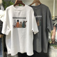 เสื้อยืดแขนสั้นผู้หญิง ฤดูร้อนใหม่สไตล์เกาหลีฮาราจูกุเสื้อยืดหลวมเสื้อผ้าผู้หญิง 1031