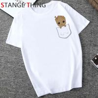 Bady Groot Cartoon T Shirt For Men Casual Groot T Shirt Anime Kawaii Tshirt Hiphop Streetwear