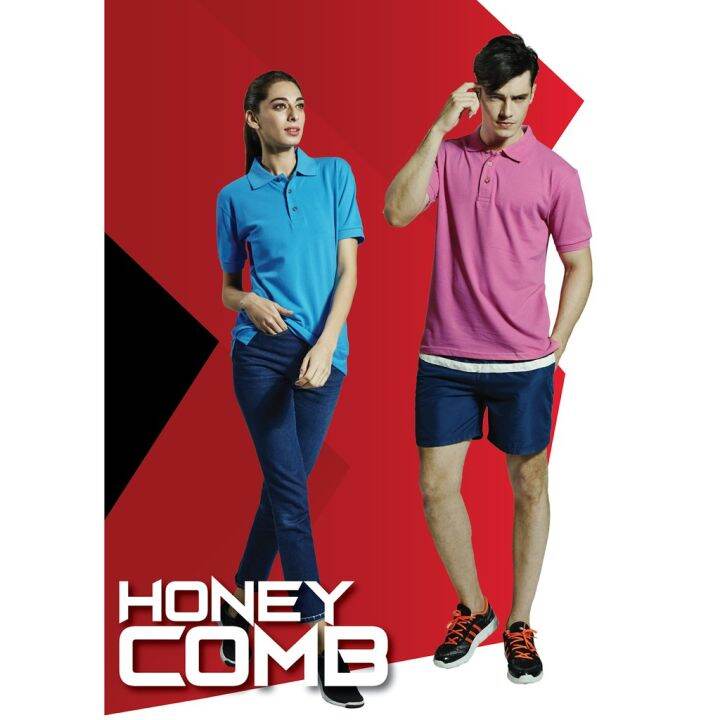 magenta-polo-collar-t-shirt-plain-blank-short-sleeve-hc01-oren-sport-baju-kolar-merah-men-women-ladies