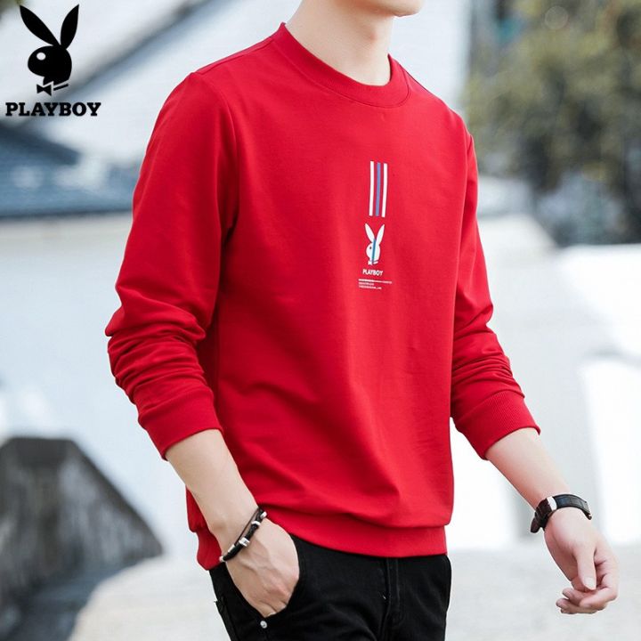 playboy-เสื้อกันหนาว-คอกลม-แฟชั่นเกาหลี-สำหรับผู้ชาย