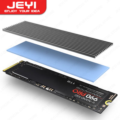JEYI ฮีทซิงค์ M.2 SSD หม้อน้ำอลูมิเนียม PS5แผ่นความร้อนซิลิโคนระบายความร้อนโซลิดสเตทไดรฟ์สำหรับ SSD NVME NGFF M2 2280 PCI-E