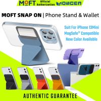 MOFT Snap On บนขาตั้งโทรศัพท์ &amp; กระเป๋าสตางค์สีใหม่ (MagSafe®ใช้งานร่วมกับ,การออกแบบแม่เหล็ก,กาว) เหมาะสำหรับสมาร์ทโฟนทุกแบบที่วางโทรศัพท์/โทรศ