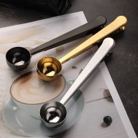 Limited Time Discounts Two-In-One 15ML Stainless Steel Sealed Clip Coffee Spoon Kitchen Tool Baking Scale Spoon Seasoning Spoon Milk Powder Spoon