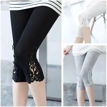 LEGGING FOR WOMAN WHITE AND BLACK THICK FABRIC
