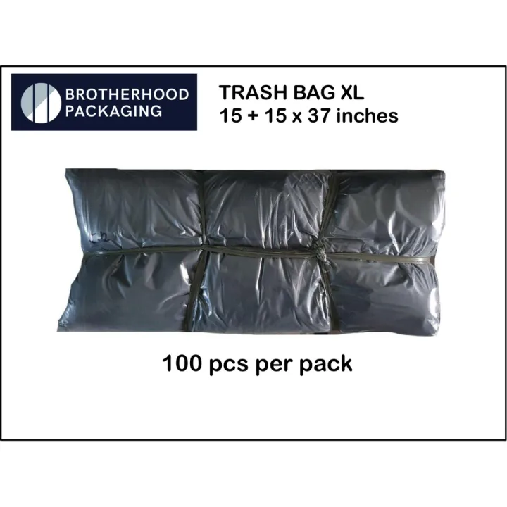 Trash Bag Black (100pcs per pack) Large to XXL size Lazada PH