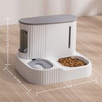 Automatic Cat Feeder เครื่องจ่ายอาหารสัตว์เลี้ยง Cat ชามน้ำดื่มอัตโนมัติ Fountain สำหรับแมวและสุนัข