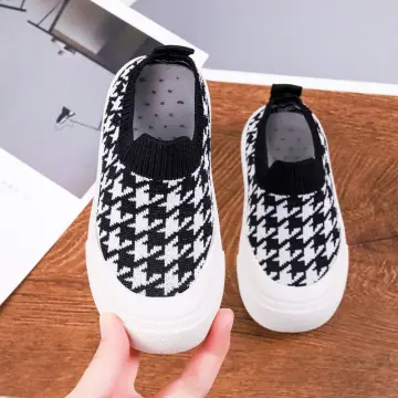 Gingham slip on on sale shoes